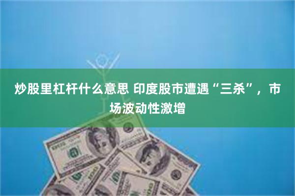 炒股里杠杆什么意思 印度股市遭遇“三杀”，市场波动性激增