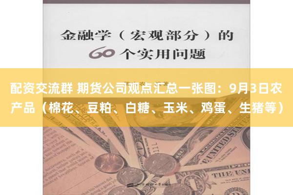 配资交流群 期货公司观点汇总一张图：9月3日农产品（棉花、豆粕、白糖、玉米、鸡蛋、生猪等）