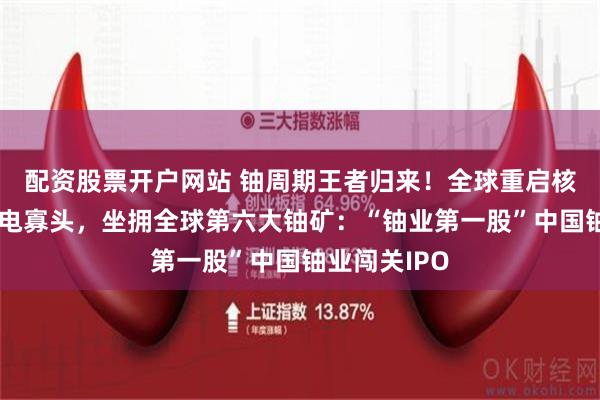 配资股票开户网站 铀周期王者归来！全球重启核电，背靠核电寡头，坐拥全球第六大铀矿：“铀业第一股”中国铀业闯关IPO