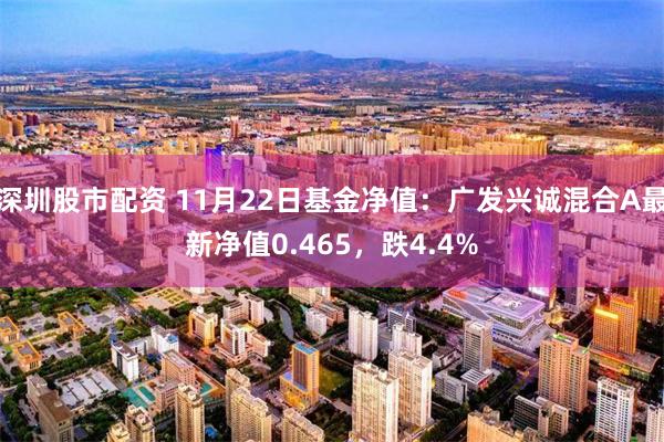 深圳股市配资 11月22日基金净值：广发兴诚混合A最新净值0.465，跌4.4%
