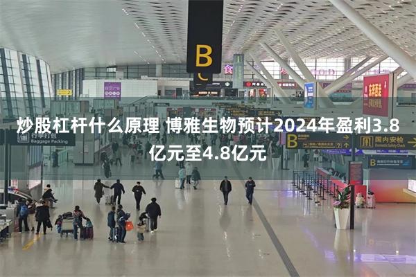 炒股杠杆什么原理 博雅生物预计2024年盈利3.8亿元至4.8亿元