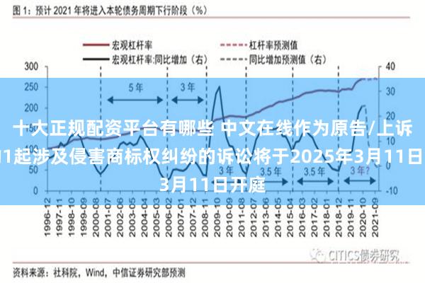 十大正规配资平台有哪些 中文在线作为原告/上诉人的1起涉及侵害商标权纠纷的诉讼将于2025年3月11日开庭