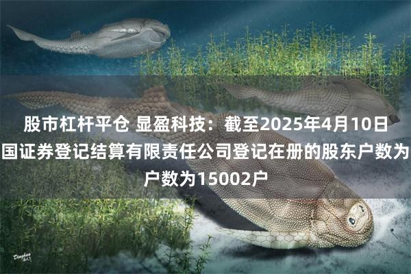 股市杠杆平仓 显盈科技：截至2025年4月10日公司在中国证券登记结算有限责任公司登记在册的股东户数为15002户