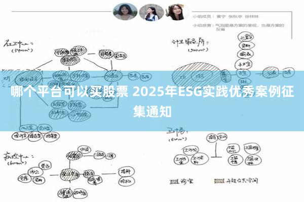 哪个平台可以买股票 2025年ESG实践优秀案例征集通知