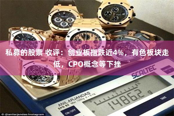 私募的股票 收评：创业板指跌近4%，有色板块走低，CPO概念等下挫